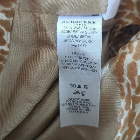 Burberry London Silk Knee-Length Leopard Print Dress - Picture 7 of 7